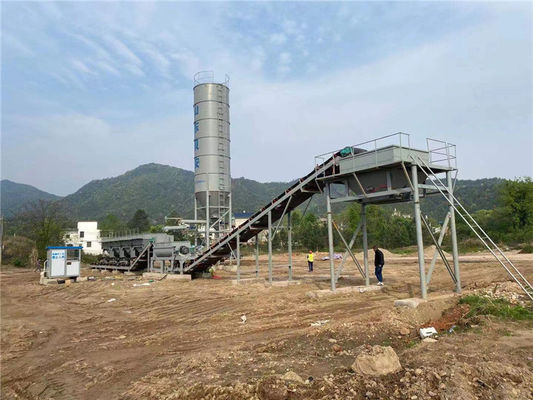 600t/H σταθεροποιημένο χώμα που αναμιγνύει σταθεροποιημένο εξοπλισμό εγκαταστάσεων μίξης στρώματος σταθμών το νερό