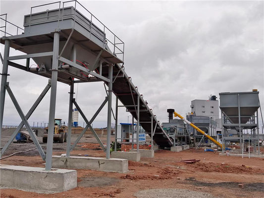 Στάσιμος εξοπλισμός 155KW εγκαταστάσεων μίξης εδαφολογικού τσιμέντου οδοποιίας